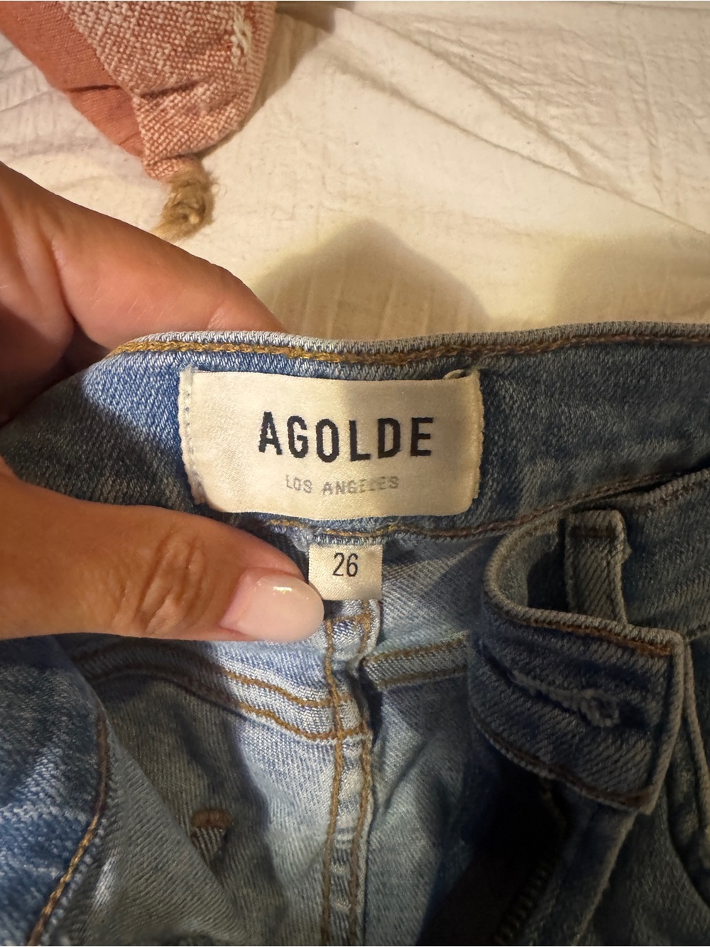 AGOLDE Women's Light Blue Denim Jeans Skinny- 26